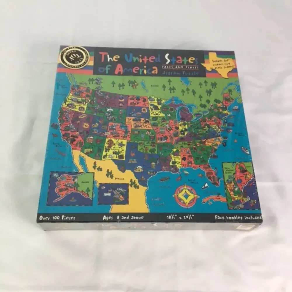 Great American Puzzle Factory USA Map Puzzle for Kids